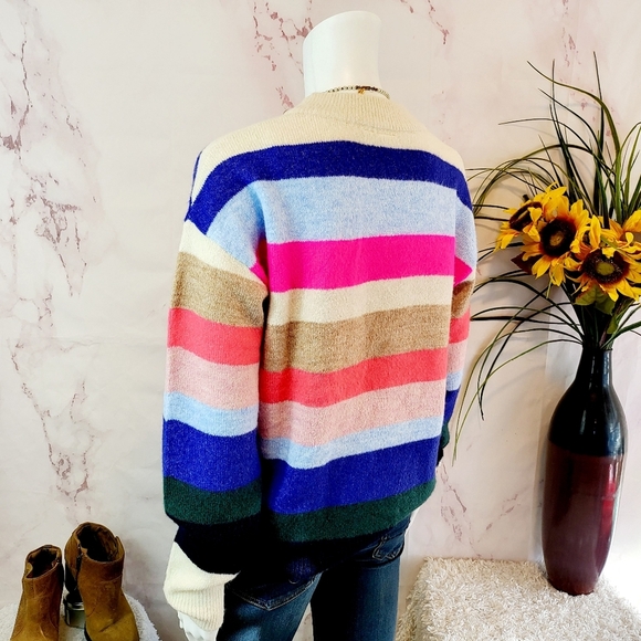 New GAP candy stripe super soft sweater - Picture 5 of 7